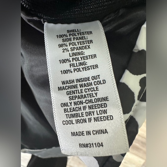 🛍️Kim Rogers black and white full zipper Vest Size Small - Picture 3 of 7